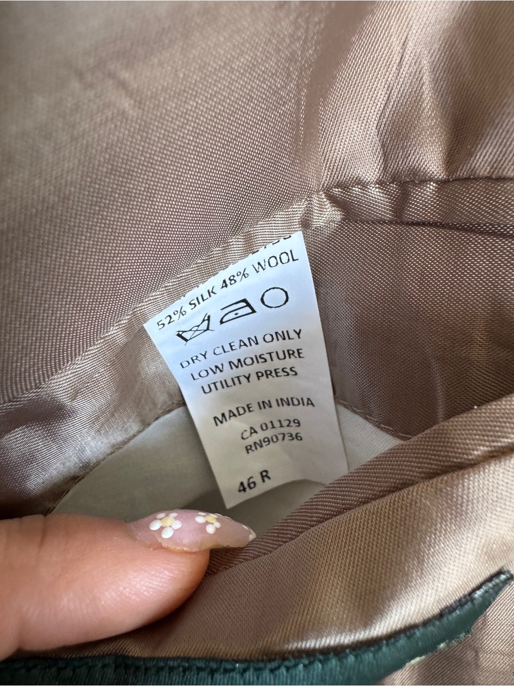 Vintage green label Lauren Ralph Lauren Tan Glen Plaid Sport Coat - Picture 12 of 14